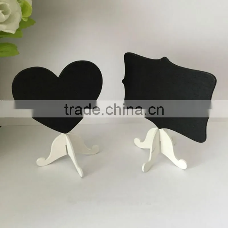 Vintage Wedding Party Decoration Mini Chalkboard Stand Love Heart Table Numbers