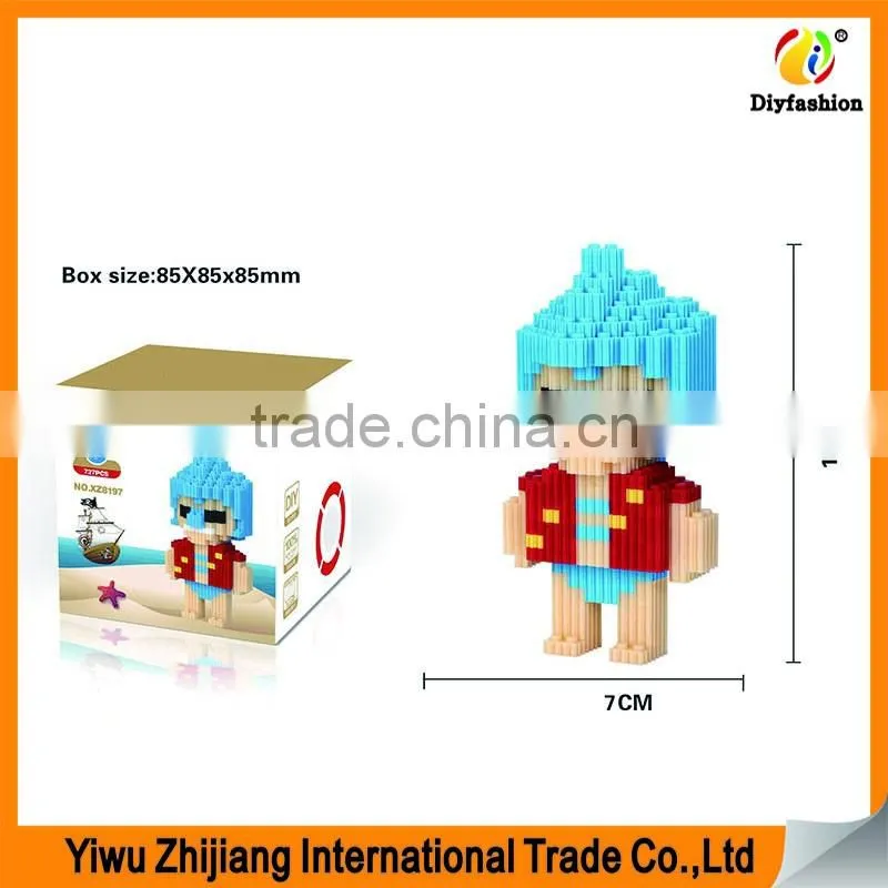 Hot Sale 3D Cartoon Figure Mode Mini Diamond Building Blocks Toys for Childrens Intelligence Development
