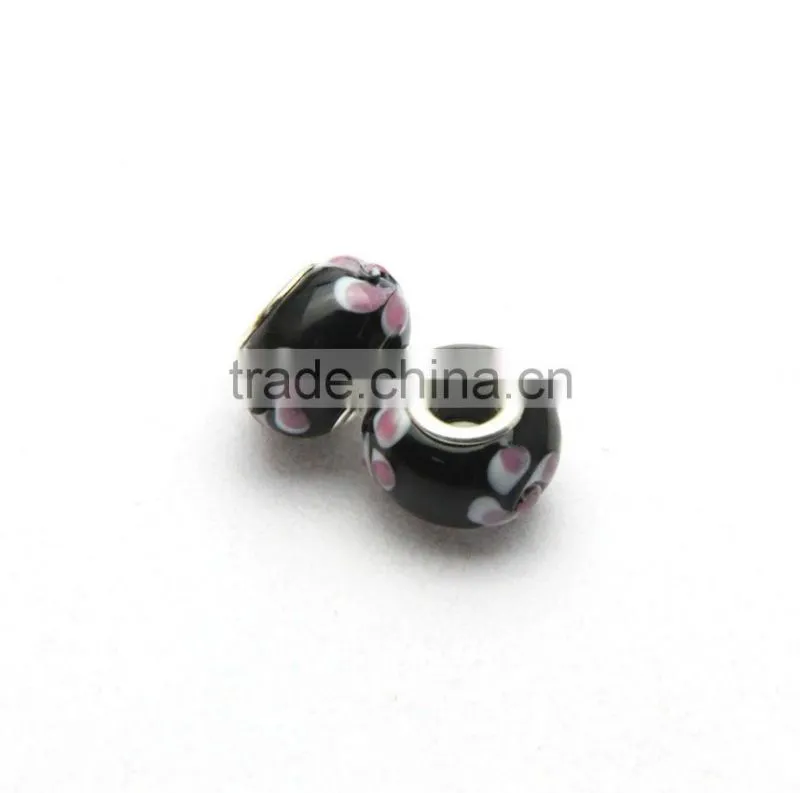 DIY Lampwork Murano Glass European Mix Beads - Compatible with Major Charm Bracelets perlas de vidrio