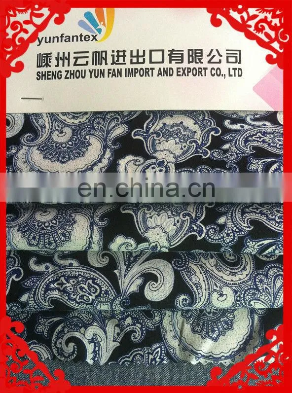 2015 latest Italy design pattern small flower cashew print paisley printed fabrics