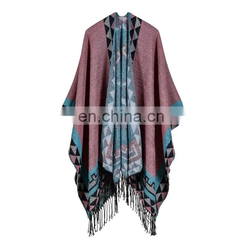Lady Tassels Cashmere Shawls Thickening Cloaks