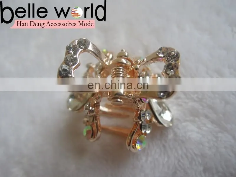 High Quality Mini Jewel Rhinestone Hair Claw Clip