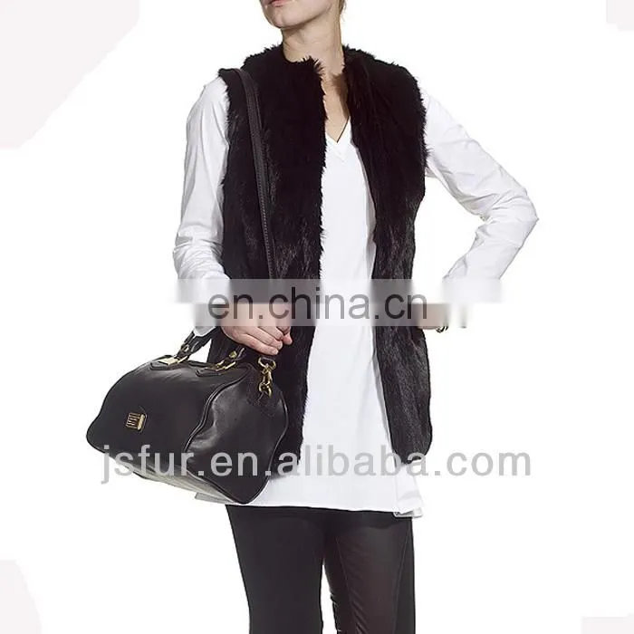 China manufacturer wholesale fashion rabbit fur vest