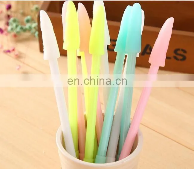 Kawaii Finger shape Gel pen for writing Candy color 0.38mm black ink pens office material school supplies
