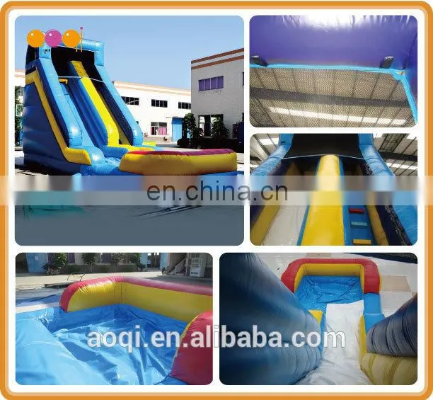 AOQI products with free EN14960 certificate summer fascinating inflatable water slide pool