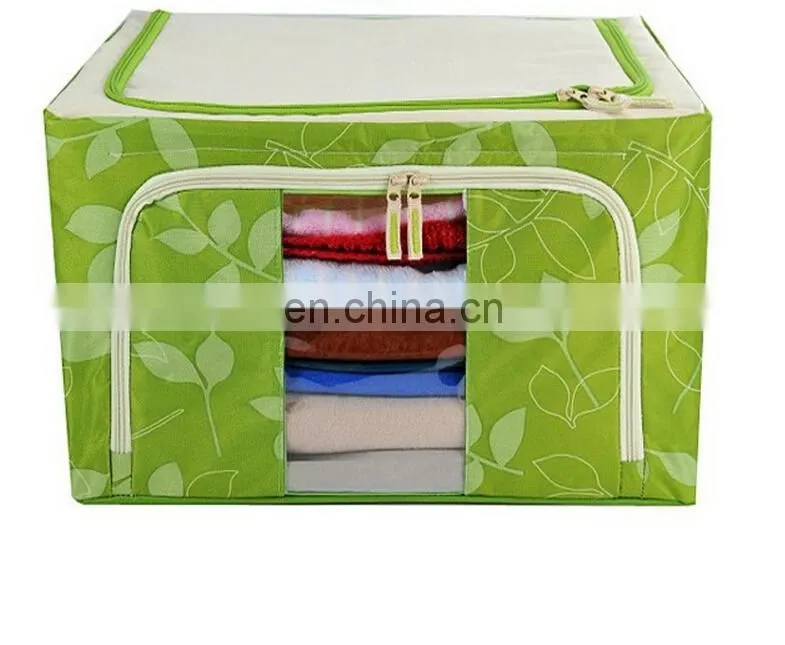 Foldable Oxford Fabric 600D Waterproof Sundries Organizer Double Zipper Visual Storage Box Plus Size