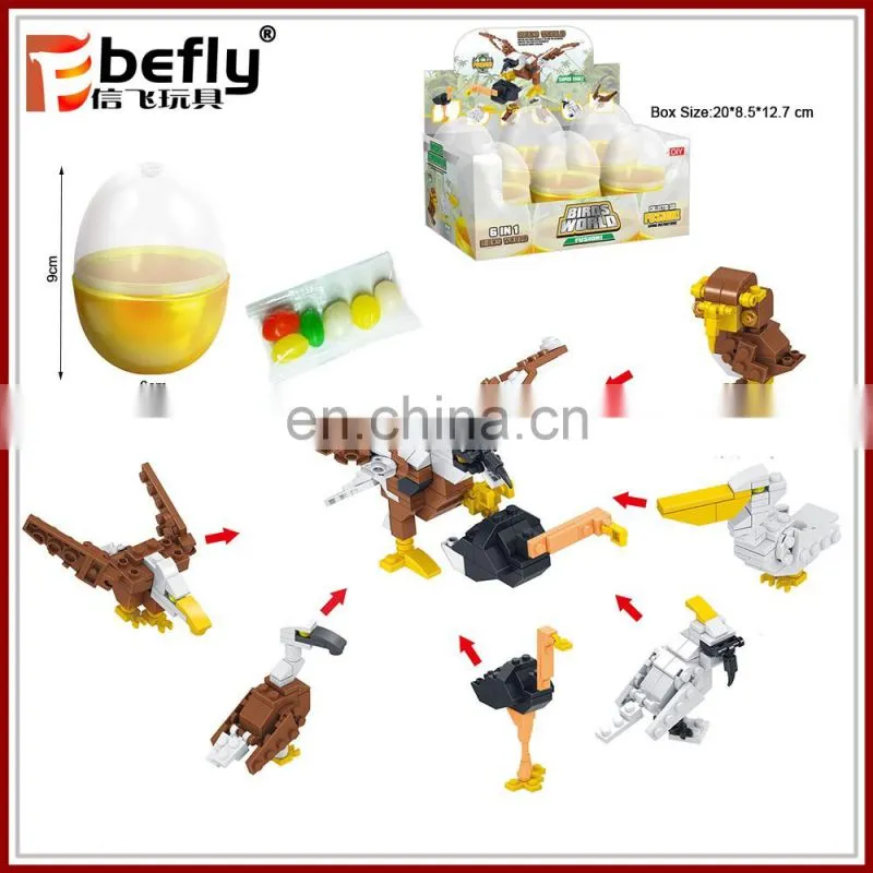 Kids plastic easter plastic egg capsule with toy inside