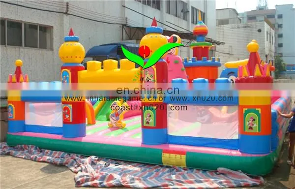 Giant amusement park outdoor fun city inflatable 10x8m