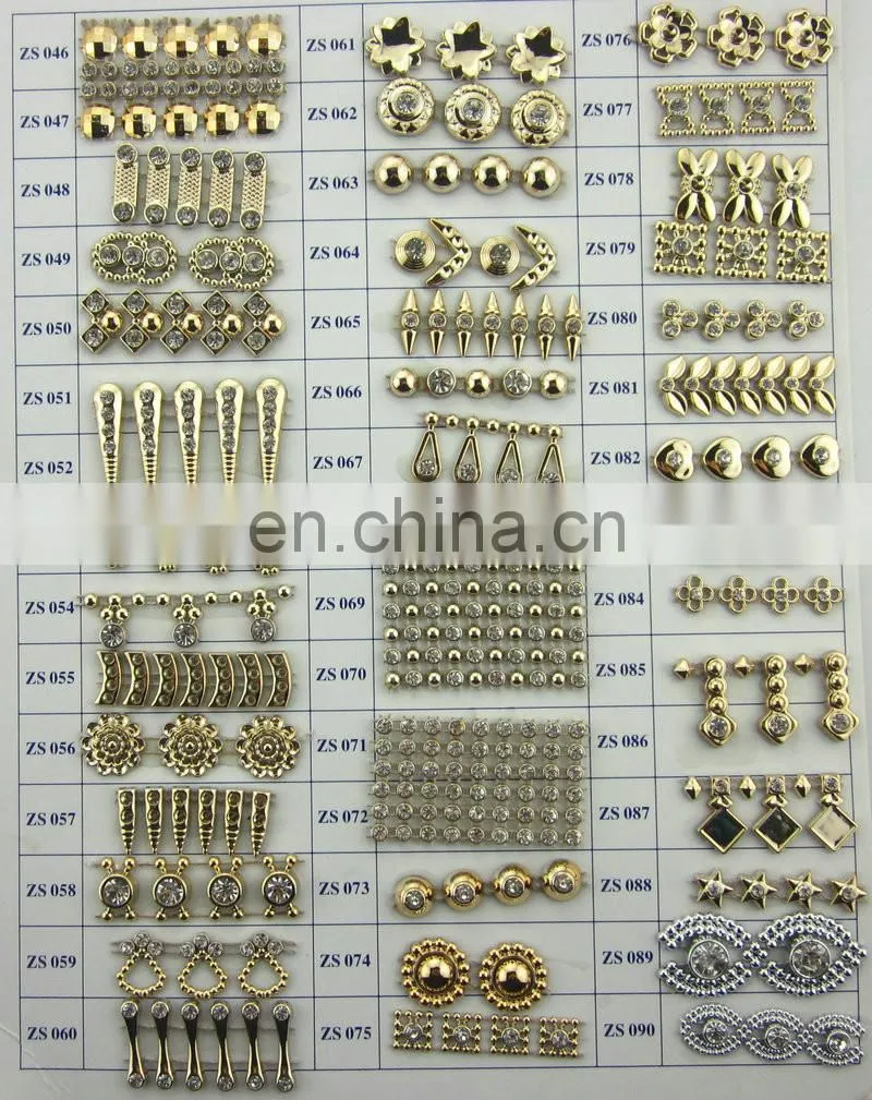 wholesale rhinstone gold plastic trim banding plastic wedding dress flower appliques