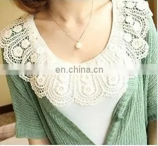 fashion Cotton neck lace motif