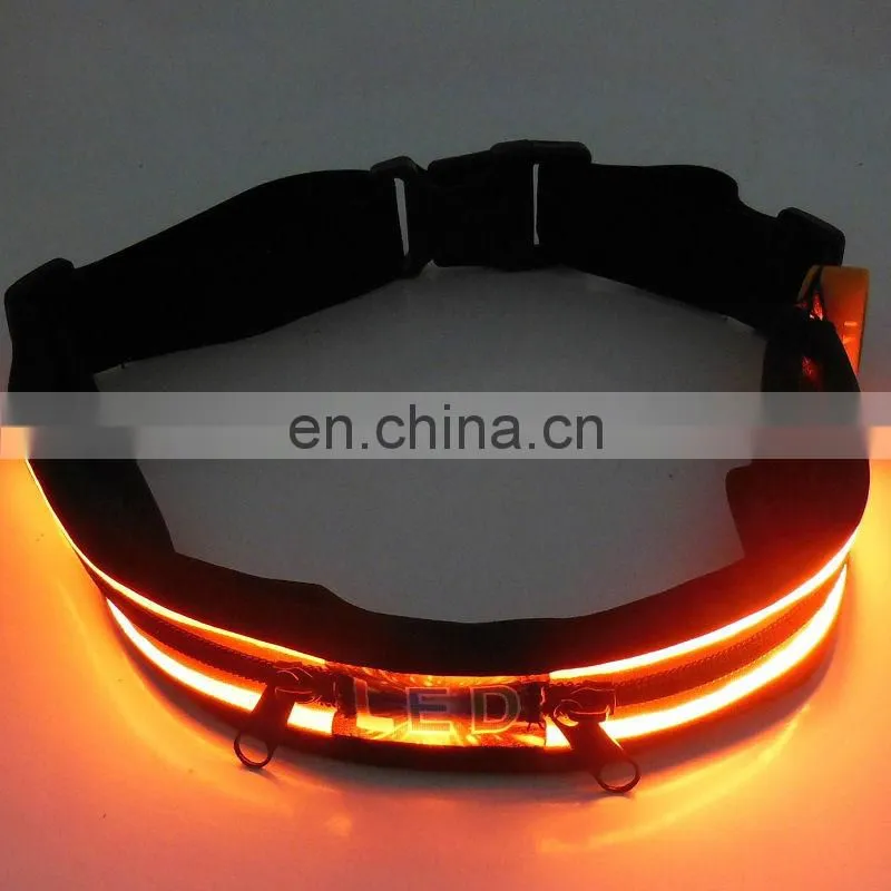 led belt led belt light Sport belt with pounch