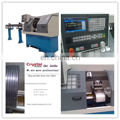 china plastic PVC pipes thread machine with automatic bar feeder CYK0660DT