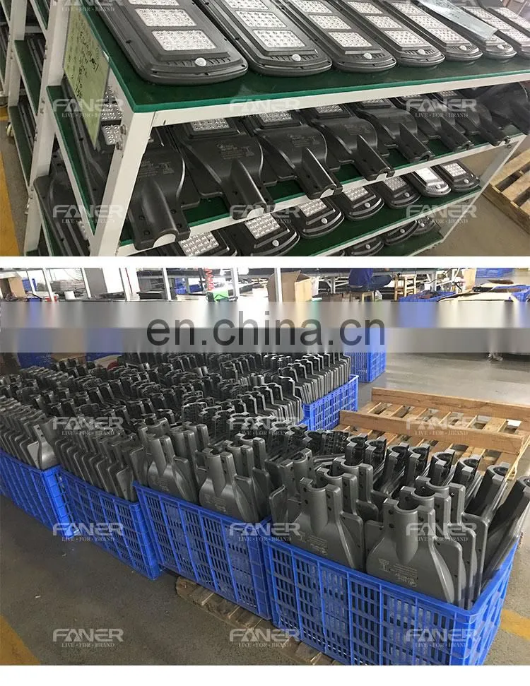 outdoor led solar panel street lamp 20w 40w 60 w LED all in one solar led garden street light with pole