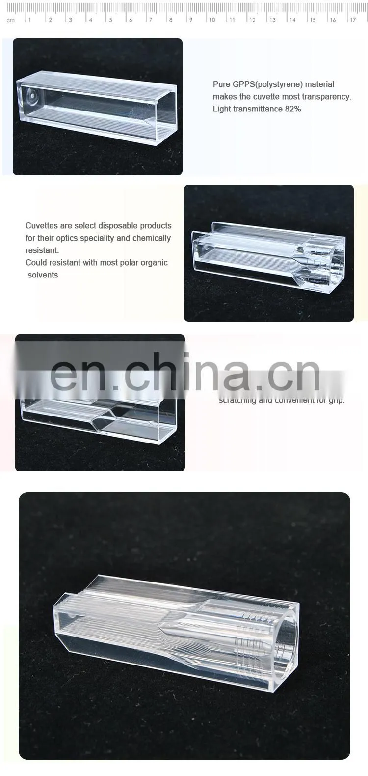AKMLAB Laboratory Plastic Cuvette Spectrophotometer Cuvette Manufacturer