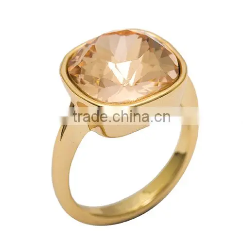 New arrival micro pave zircon ring manufacturer price Rhinestone Ring Imperial Vault Style Ring