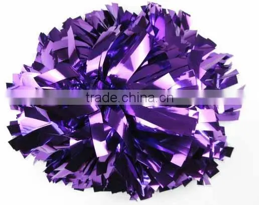 purple metallic pom pom