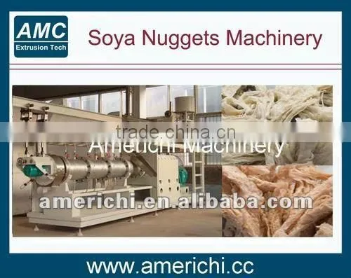 Texturized soya nuggets/chunks/mince meat machines