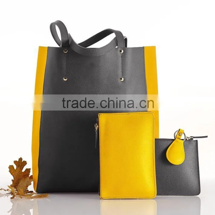 Saffiano Leather Bag genuine leather zip pouch clutch bag simple clutch bag travel leather pouch for women