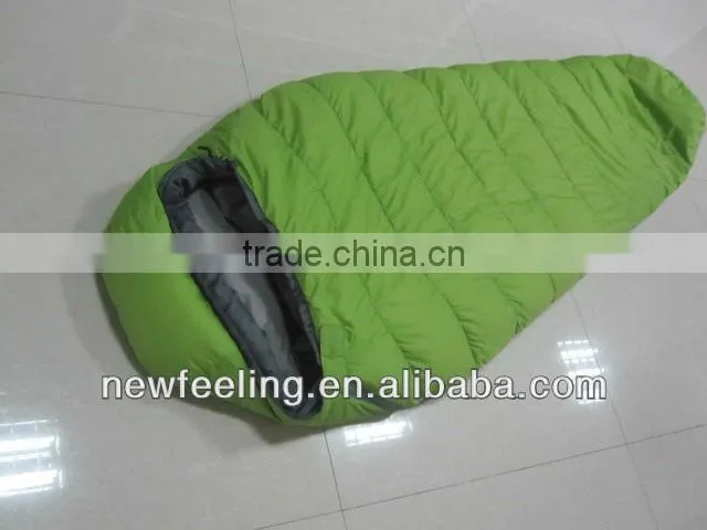 100% white duck down sleeping bag