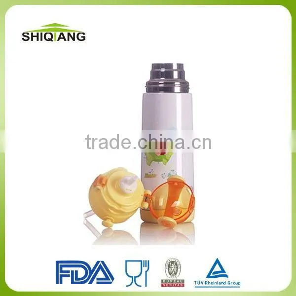 Children straps thermos bottle with various spray painting,BL-1043