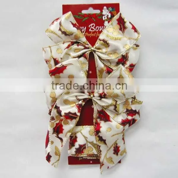 With Gold Lines Christmas Velvet Ribbon Bow Spool/Packing Roll/Velvet Bow