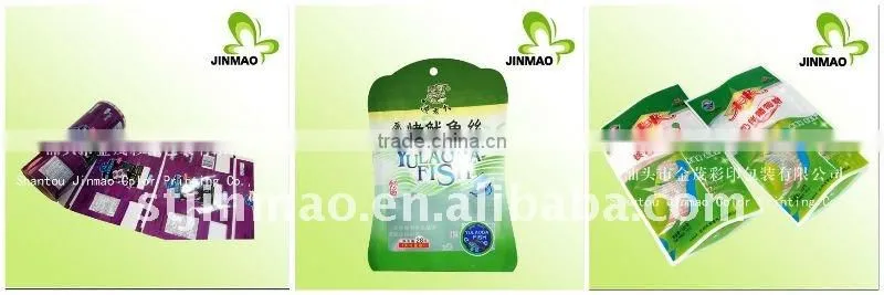 Moisture barrier plastic packaging food bag