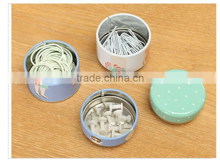 round twist multilayer storage tin box