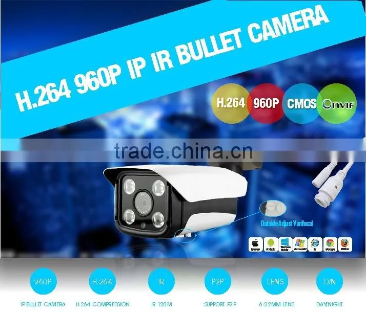 IP Camera HD 960P 1.3 MP ONVIF CCTV Security Camera 4 pcs Array Infrared Led Night Vision Nerwork Outdoor Bullet Camera
