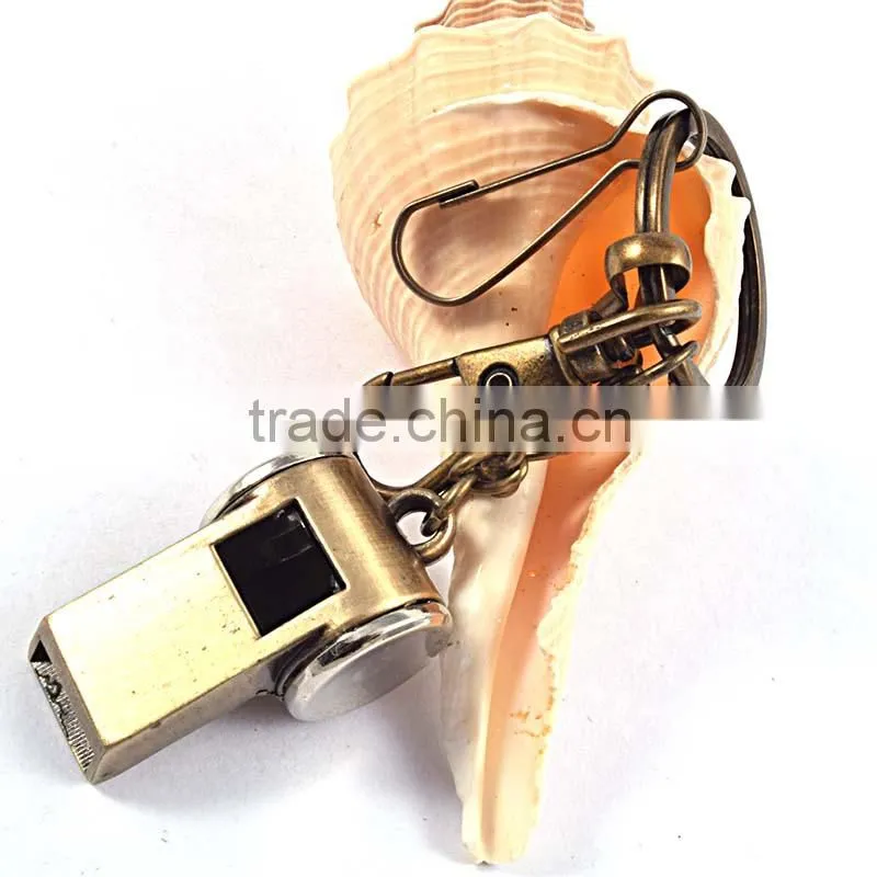 alibaba china supplier cheap alloy whistle keychain