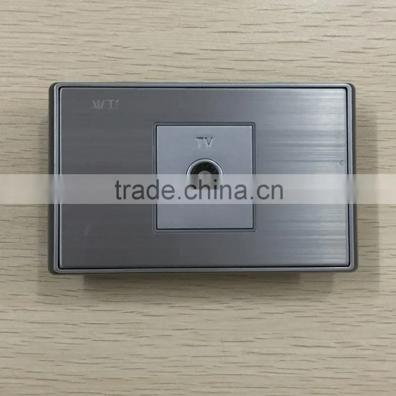 standard grounding TV socket, TV outlet, stardard grounding switch