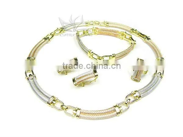 Fashion Design bridal necklace and earring set