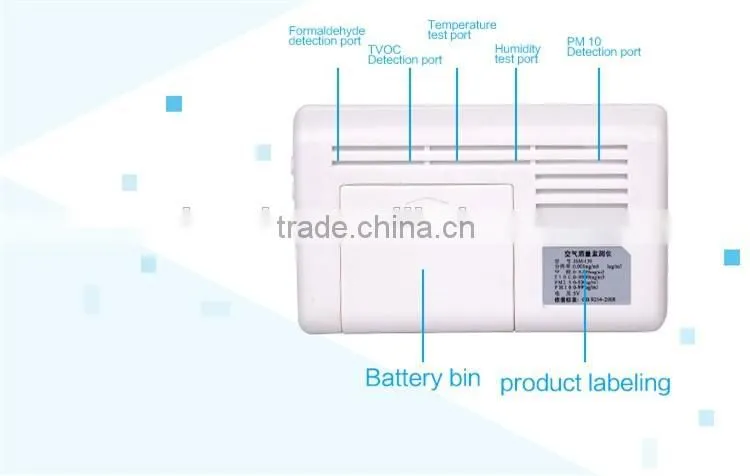 Air Quality detctor (PM2.5/PM10/TVOC/HCHO) PM2.5 meter detector PM2.5 Monitor