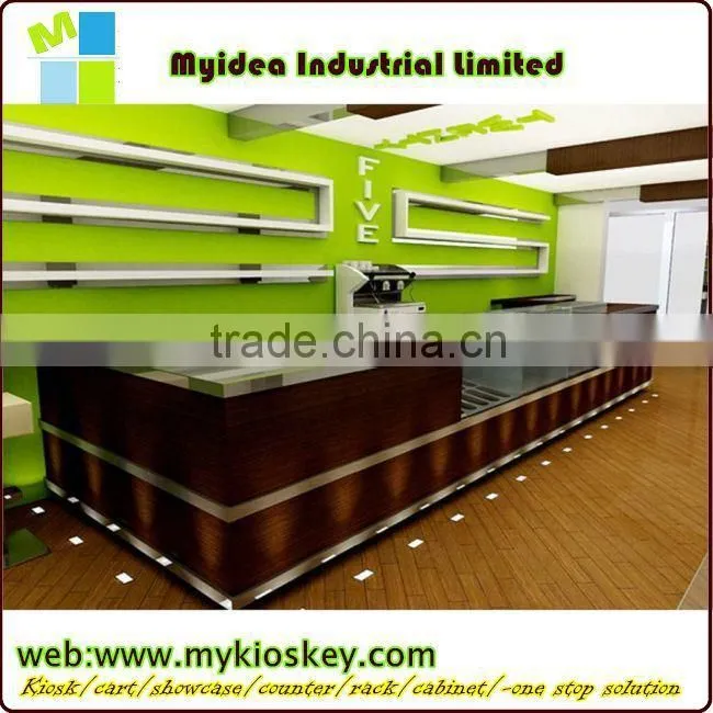 Cheap small nail salon reception desk counter, white curved reception desk for hotel,spa reception desk counter bar
