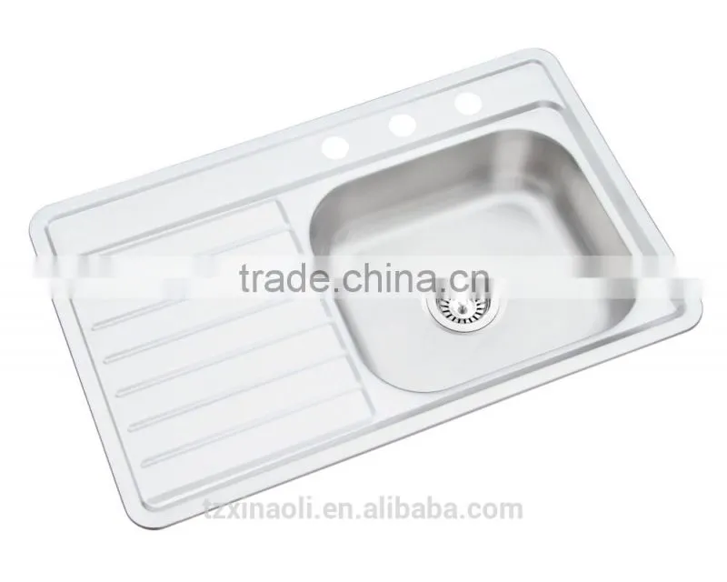 80x50cm XAL8050ER stainless steel kitchen sink single bowl Brushed finish south america