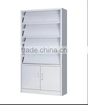 metal folding magazine display rack for library