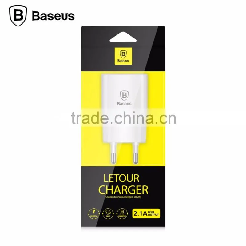 BASEUS 2.1A Fast Charging Single USB Travel Charger Adapter For iPhone SE/6/6S Travel Charger Adapter EU Plug For SamsungTB-0222