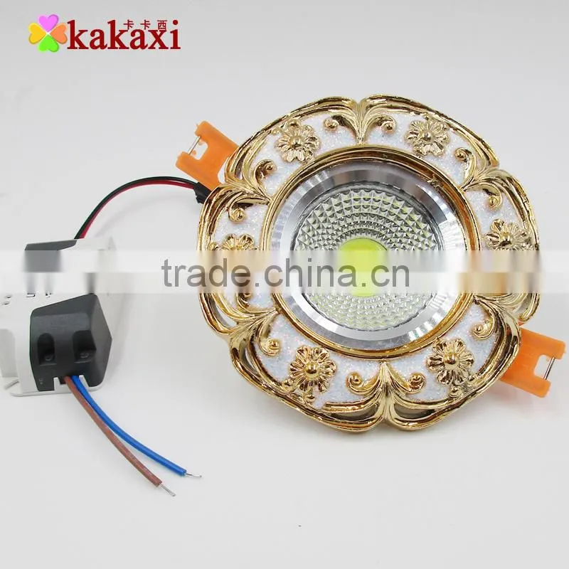 European LED Ceiling Light COB Lamp 3W 5w Resin + Aluminum LED Downlight