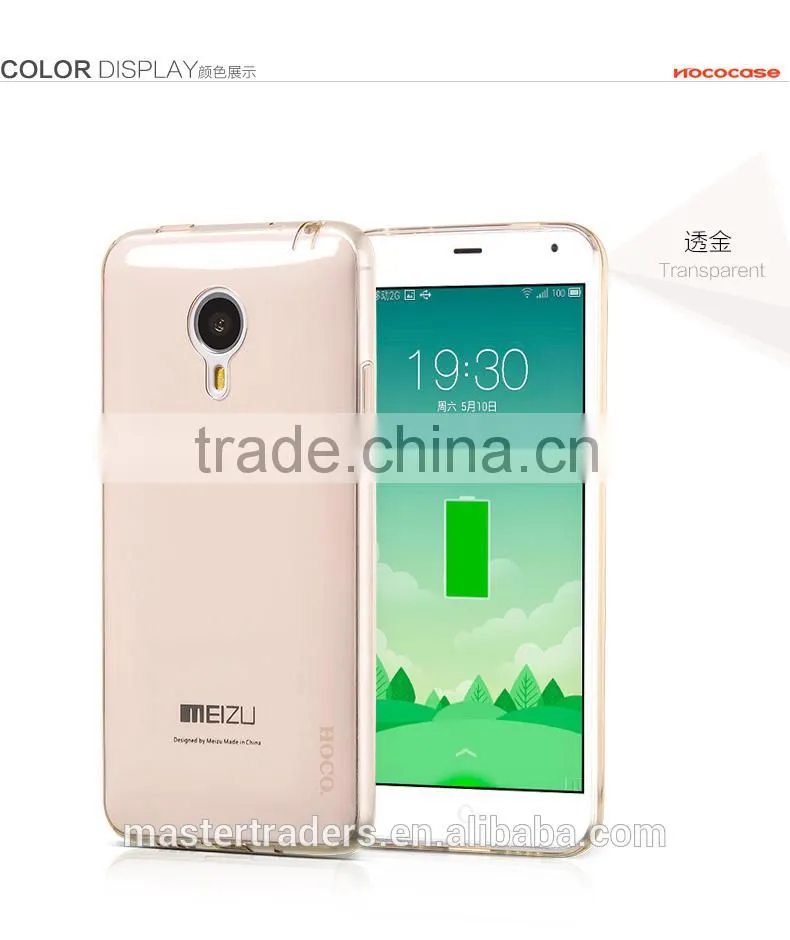 Original HOCO Light Series 0.6mm Ultra Thin Soft TPU Clear Protective Back Cover Case For Meizu MX4 MT-2942