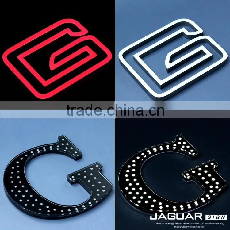 Fine laser cut customized design white acrylic letter with baking finish acrylic backlit letter sign