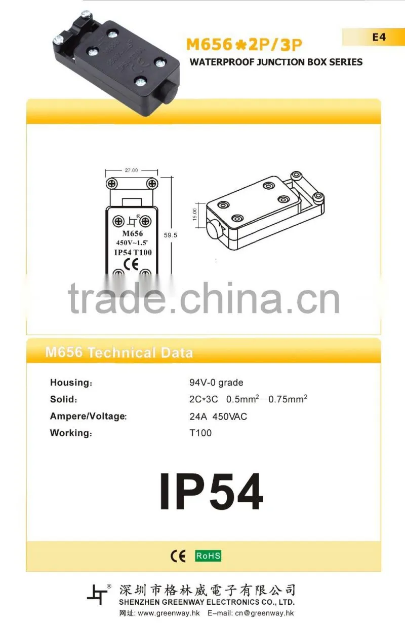 Greenway IP54 outdoor plastic enclosure box
