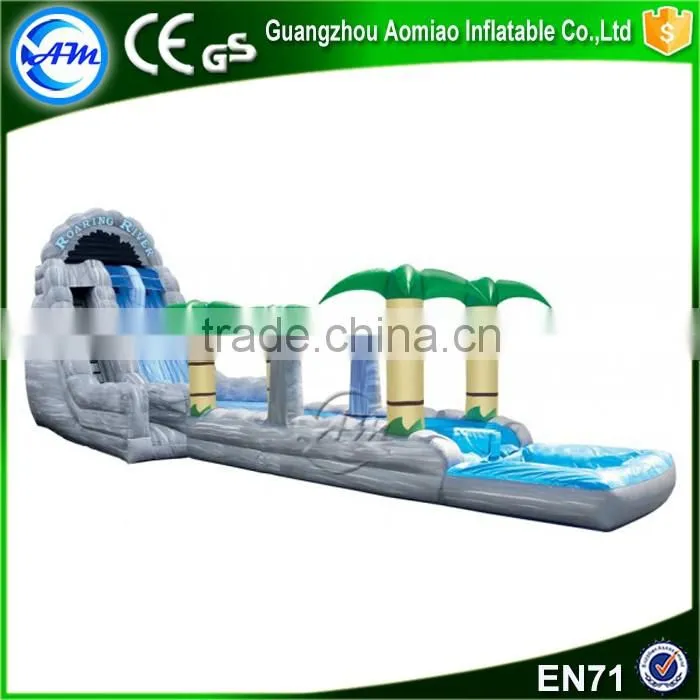 2016 Funny summer water slide material large plastic water slide for sale