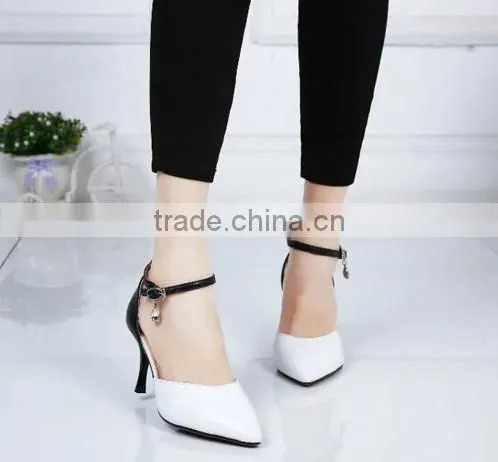 sexy fashion ankle strap pencil high heel shoes