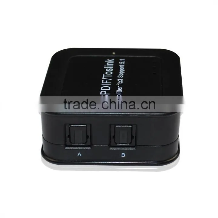 SPDIF/TosLink 1x3 Splitter swith DC5V/500mA power supply