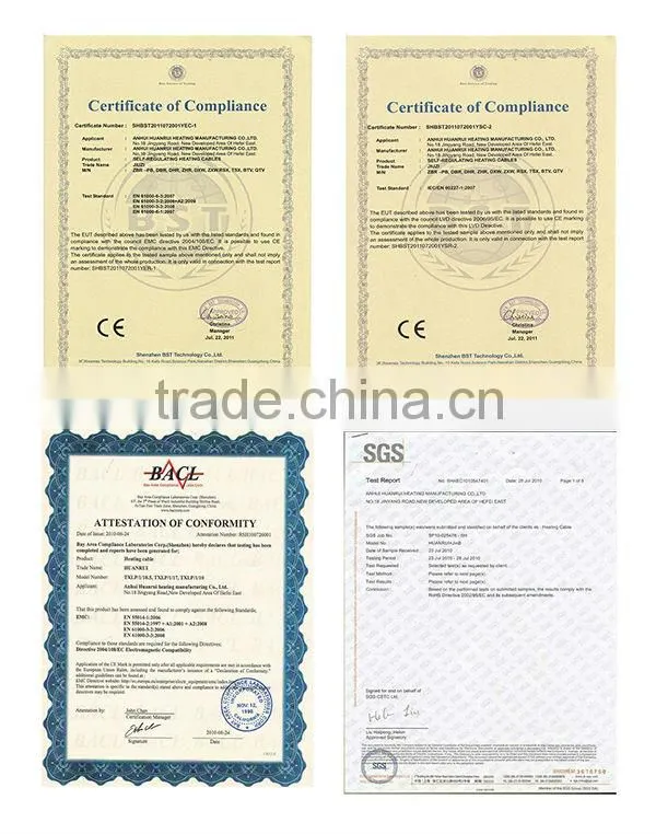 Different Types Warm Winter House Heating Cable Heat Wire