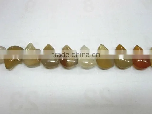 Offer 13 x18mm natural Red Grey Agate bear beads