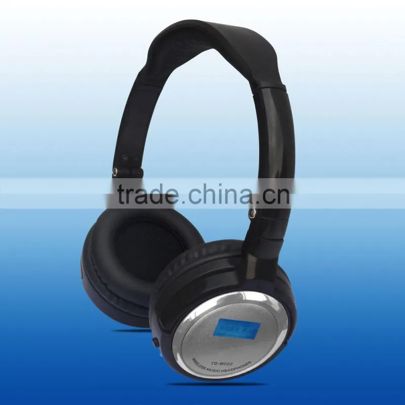 2015 Mp3 player Heaphone, Super bass wireless headphone with TF card and FM, sd memory card headphones