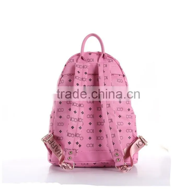 Factory Direct Sale Custom women Washed PU Leather school bag Vintage Washed Backpack
