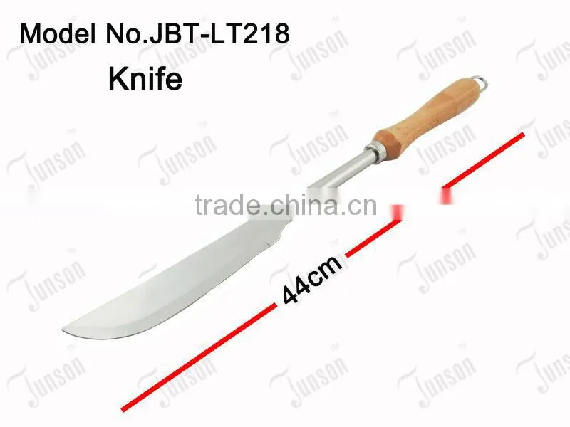 JBT-LT218 5Pcs BBQ Tools Set With Beech Wood Handle