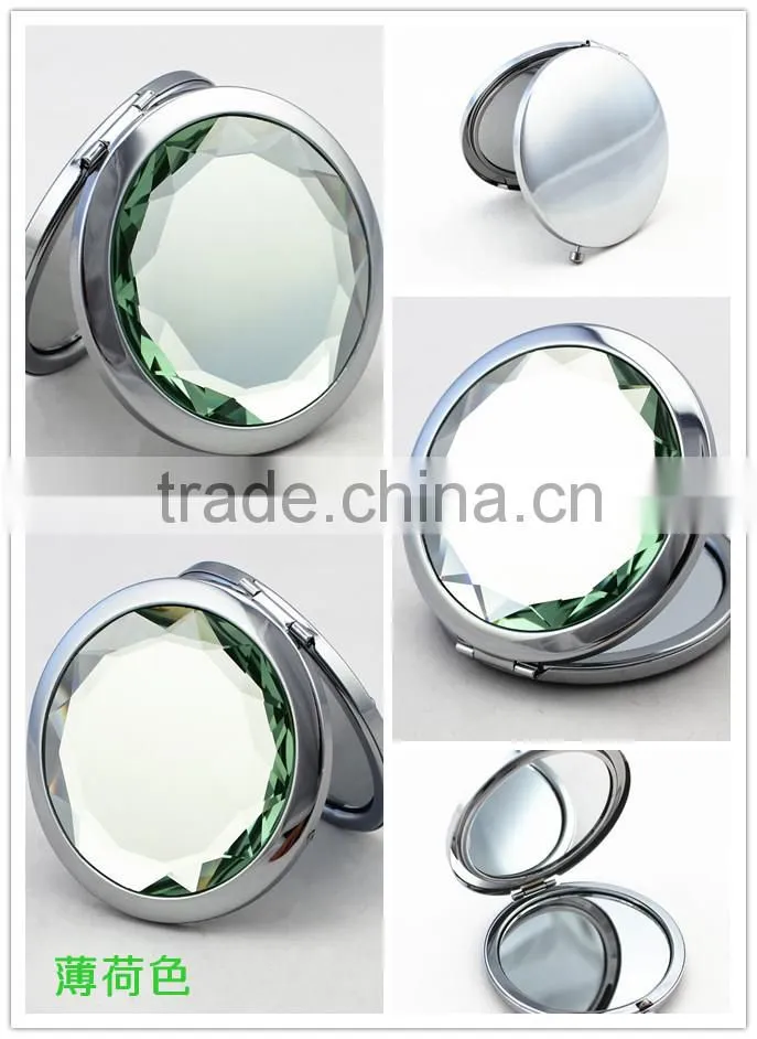Promotional metal cosmetic mirrors /pocket mirror/compact mirror can add your own logo