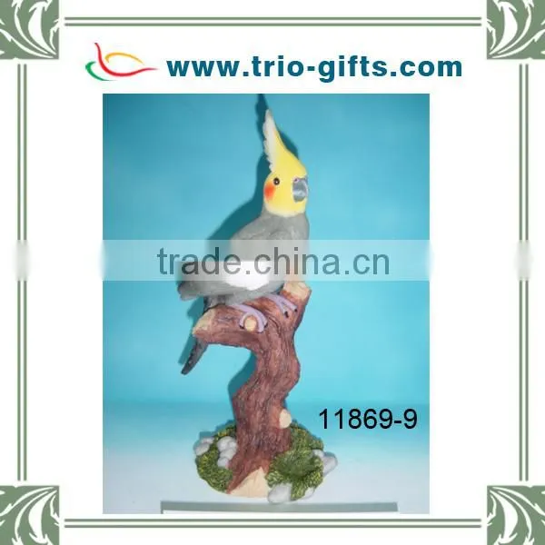 Resin blue macaw decoration parrot